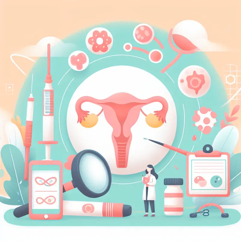 Cartoon-style illustration for Artificial Ovaries: Research Breakthroughs and Clinical Trials
