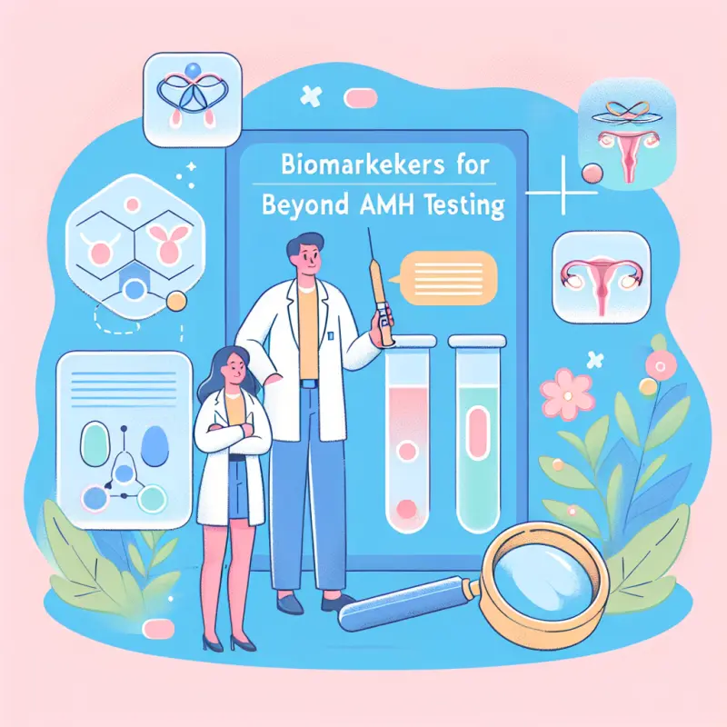 Cartoon-style illustration for Biomarkers for Ovarian Reserve: Beyond AMH Testing