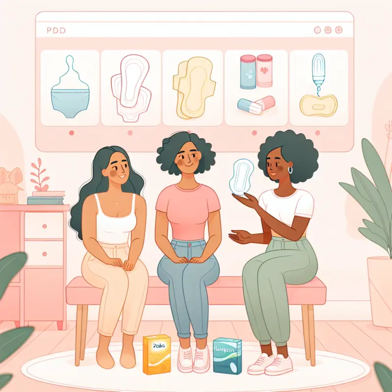 Illustration for Comprehensive Guide to Menstrual Products: Pads, Tampons, and Menstrual Cups