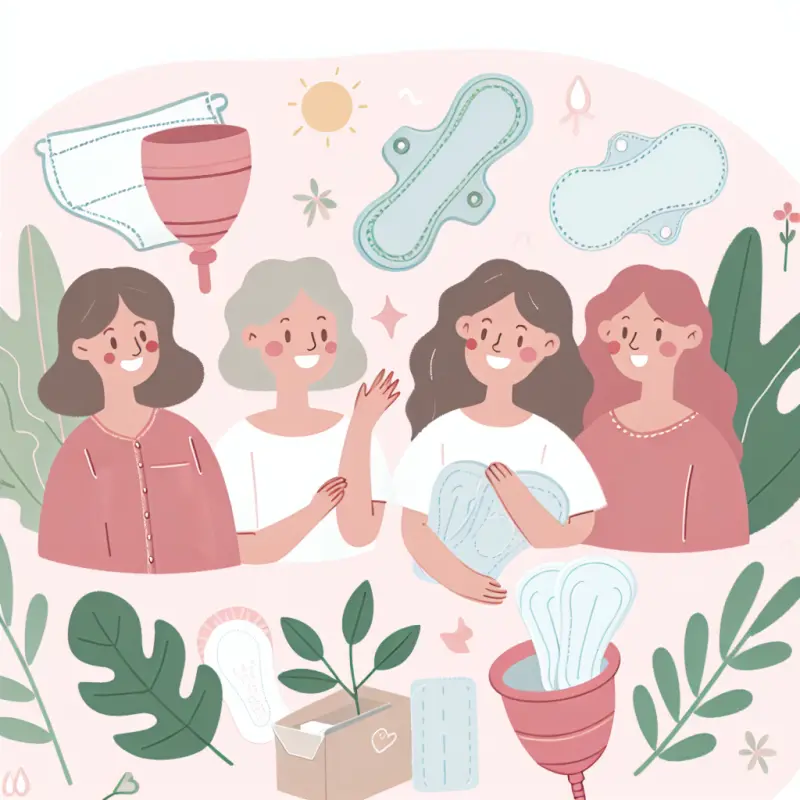 Illustration for Eco-Friendly Menstrual Products: Sustainable Choices for a Greener Period