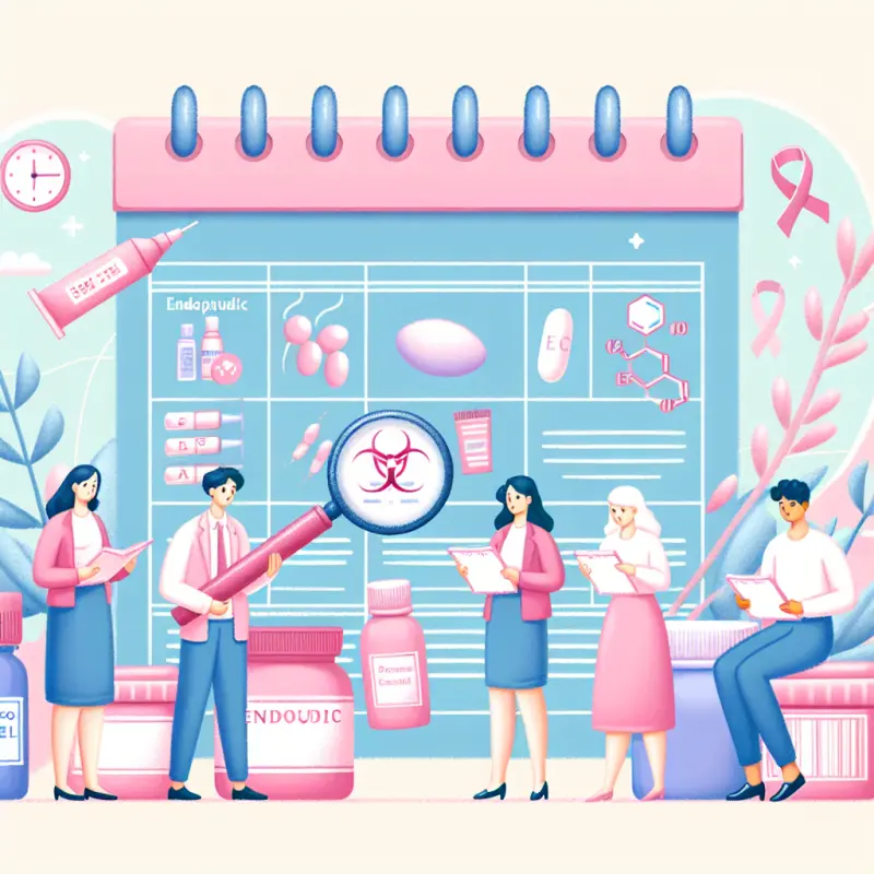 Cartoon-style illustration for Endocrine Disruptors in Personal Care Products and Menstrual Health