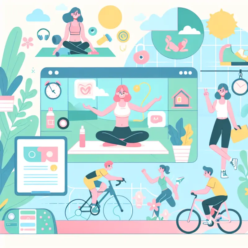 Cartoon-style illustration for How Exercise Can Help With PMS Relief