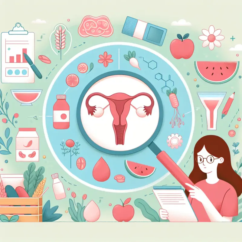 Cartoon-style illustration for How Nutrition Affects Your Menstrual Cycle: The Science Explained