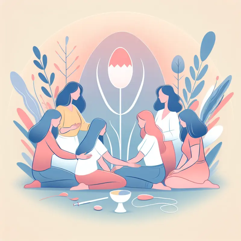 Cartoon-style illustration for Infertility in Women: Causes, Diagnosis, and Treatment Options