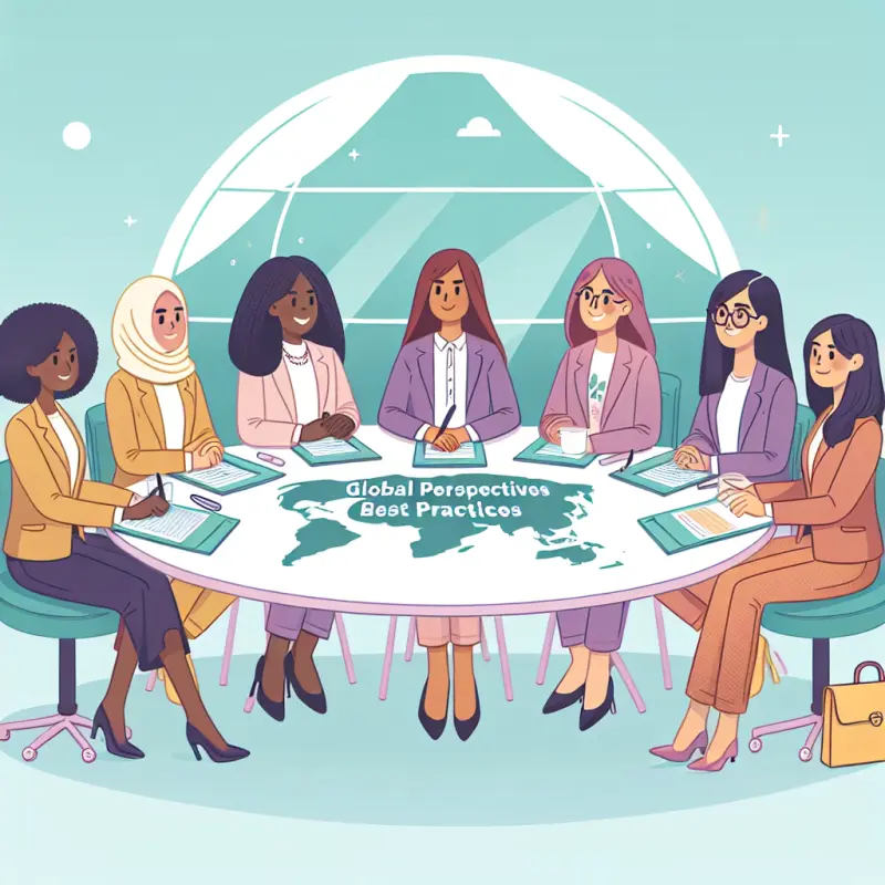 Cartoon-style illustration for Menstrual Leave Policies: Global Perspectives and Best Practices