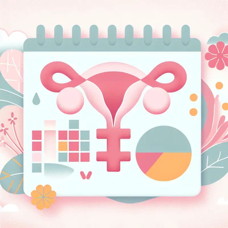 Cartoon-style illustration for Oligomenorrhea: Understanding Infrequent Periods