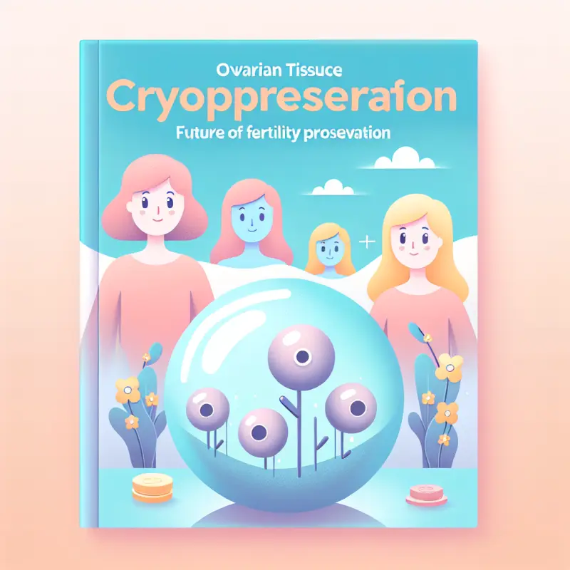 Cartoon-style illustration for Ovarian Tissue Cryopreservation: Future of Fertility Preservation
