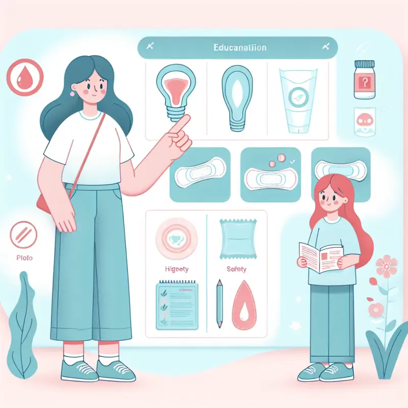 Illustration for Proper Use and Disposal of Menstrual Products: Hygiene, Safety, and the Environment